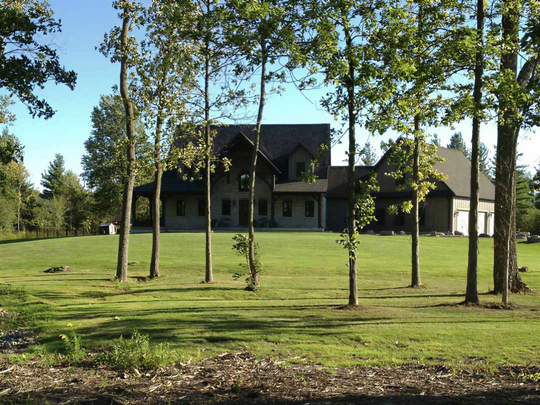 Framing work in progress on a Seguin area build